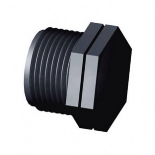 Plug PP zwart 1½