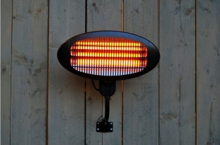Terrasheater infrarood | Wandmodel ovaal | 2.000 watt