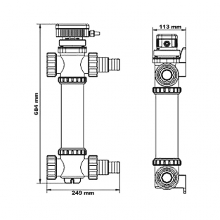 UVC-unit RVS R55 | Compleet | 55 watt