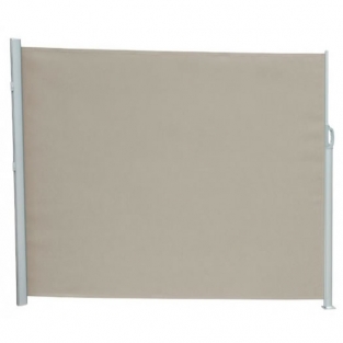 Windscherm 3 x 1,50 meter | Wit / Taupe