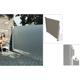 Windscherm 3 x 1,50 meter | Wit / Taupe