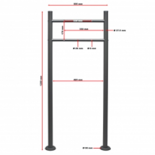 Brievenbus model 14 | Met statief | Antraciet