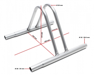 Fietsenrek gegalvaniseerd | 1 Fiets | Koppelbaar
