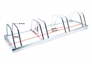 Fietsenrek gegalvaniseerd | 4 Fietsen
