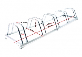 Fietsenrek gegalvaniseerd | 5 Fietsen