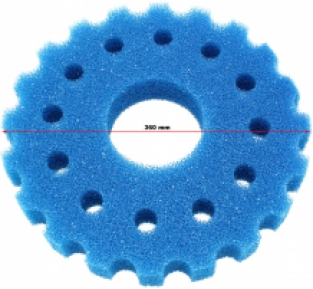 Filterspons t.b.v. Drukfilter D/F-40.000/60.000/80.000 - Blauw