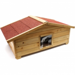 Kattenhuis hout | 99 x 52 x 36 cm