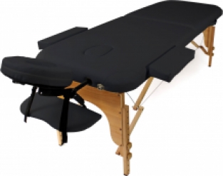 Massagetafel | Inklapbaar | Zwart