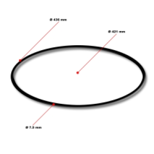 O-ring t.b.v. Drukfilter D/F-40/60/80.000