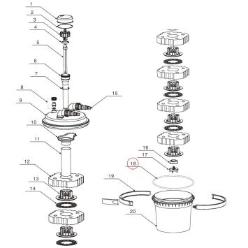 O-ring t.b.v. Drukfilter B-8/12/30.000